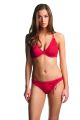 CHA CHA merevítős nyakbakötős bikini felső - piros