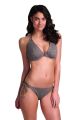 CHA CHA merevítős nyakba kötős bikini felső - barna