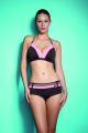 SAMBA merevítő nélküli nyakba kötős bikini felső - csokoládé