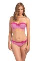 TOOTSIE merevítős levehető pántos bikini felső - rózsaszín