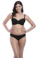 NOUVEAU merevítős szivacsos bikini felső - fekete