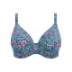 ELECTRIC SAVANNAH merevítős mélykivágású bikini felső - leopárd