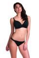 FEVER merevitős mélykivágásu bikini felső JJ kosárig -  fekete