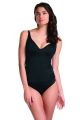 FEVER merevitős mélykivágásu tankini felső - fekete