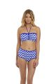 MAKING WAVES merevítős bikini felső - kék