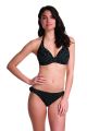 PIER merevitős nyakba kötős bikini felső - fekete