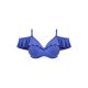 PLAIN SAILING merevítős mélykivágású fodros bikini felső