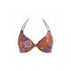 SANTIAGO NIGHTS merevítős nyakbakötős bikini felső - multi