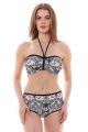 ZODIAC merevítős nyakbakötős bikini felső