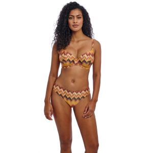 ARIZONA WAVE merevítős bikini felső - barna