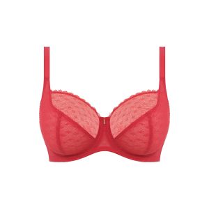 FREYA SIGNATURE merevítős félkosaras melltartó - piros