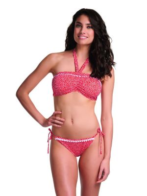 CALAMITY oldaltkötős bikini alsó - piros