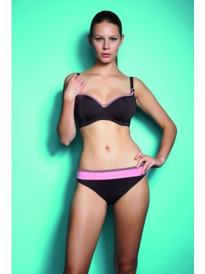 SAMBA visszahajtós bikini alsó - csokoládé