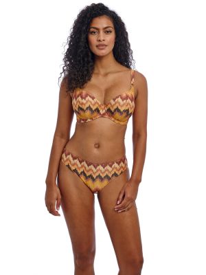 ARIZONA WAVE merevítős bikini felső - barna