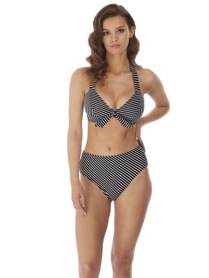 BEACH HUT merevítős nyakbakötős bikini felső
