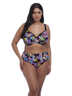 ELECTROFLOWER merevítős hátul keresztezhető pántos bikini felső