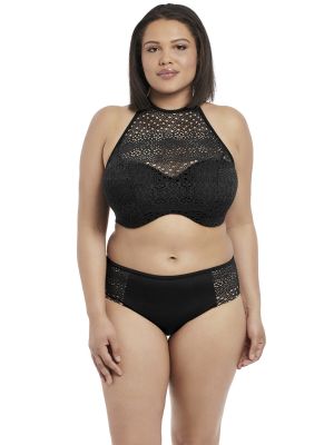 INDIE merevítős magas nyakú bikini felső