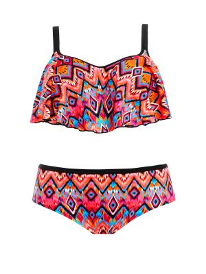 TRIBE VIBE merevítős fodros top