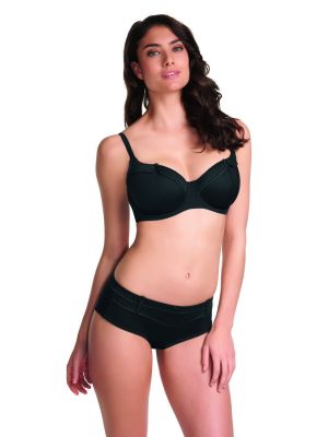 FEVER merevitős szivacsos félkosaras bikini felső - fekete