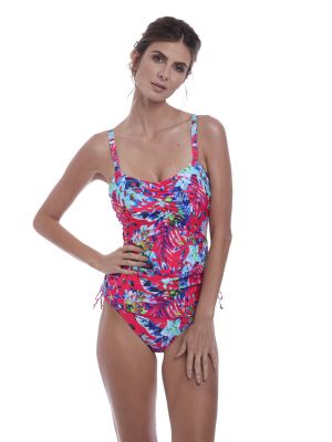 FIJI merevítős tankini felső - piros