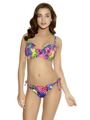 FLORAL POP oldaltkötős bikini alsó