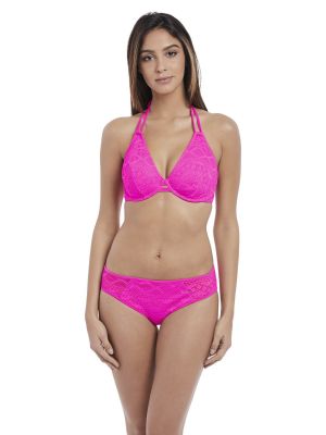 SUNDANCE merevítős nyakbakötős bikini felső - rózsaszín