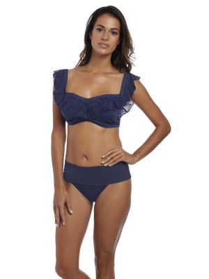 MARSEILLE visszahajtós bikini alsó - sötétkék