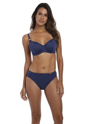 MARSEILLE merevítős szivacsos bikini felső - sötétkék 