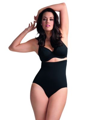 ESSENTIALS magas derekú bikini alsó - fekete