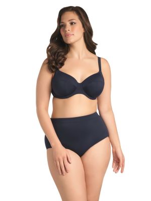 ESSENTIALS merevitős telikosaras bikini felső - sötétkék