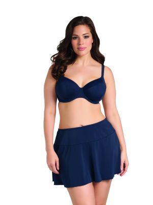 ESSENTIALS szoknyás bikini alsó - sötétkék