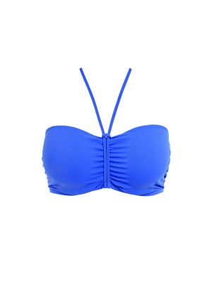 JEWEL COVE merevítős szivacsos levehetőpántos bikini felső - kék