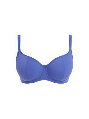 JEWEL COVE merevítős szivacsos bikini felső - kék