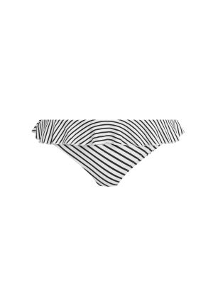 JEWEL COVE fodros bikini alsó - fekete csíkos