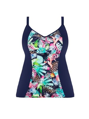 PINA COLADA merevítő nélküli szivacsos tankini felső