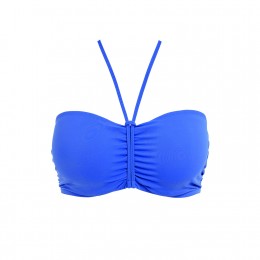 JEWEL COVE merevítős szivacsos levehetőpántos bikini felső - kék