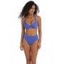 JEWEL COVE merevítős nyakbakötős bikini felső - kék